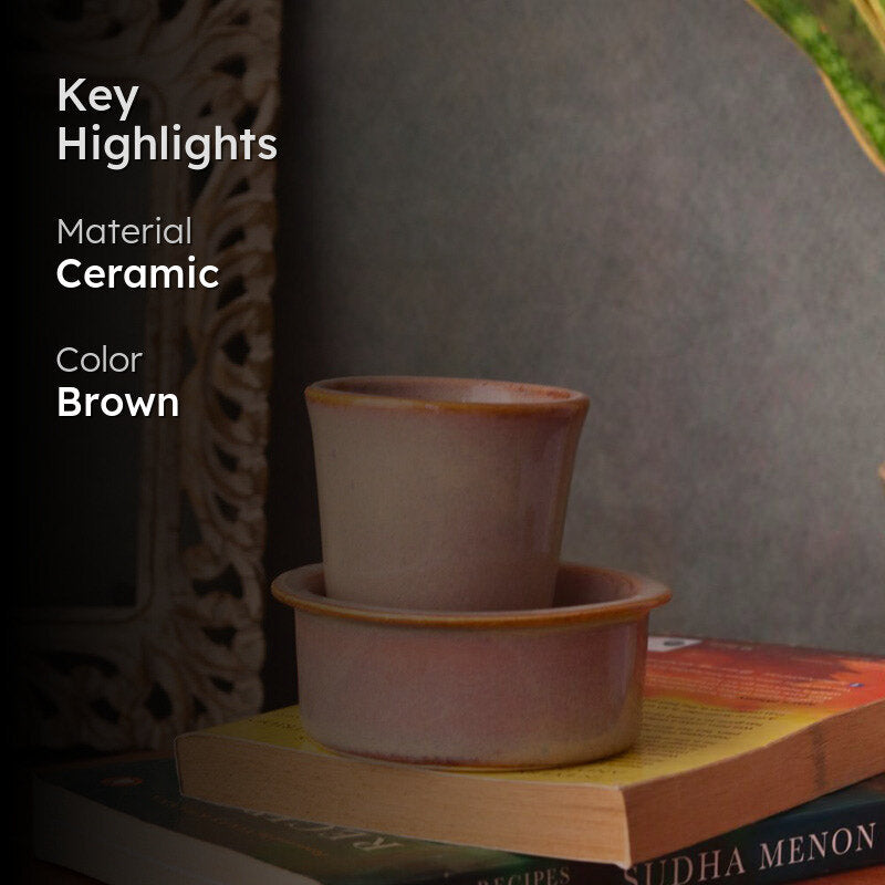 Brew Love Davara Set (Brown) - Two Piece Set media 2