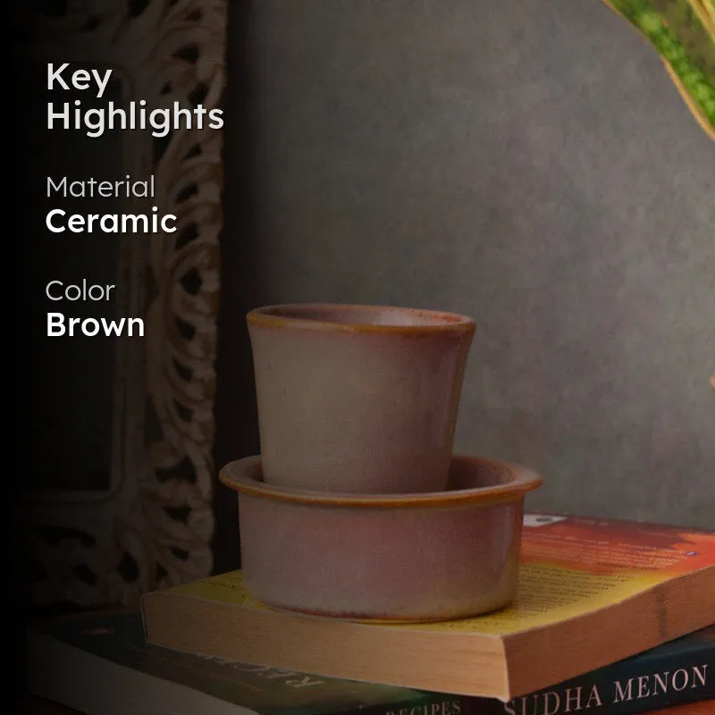 Brew Love Davara Set (Brown) - Two Piece Set media 2