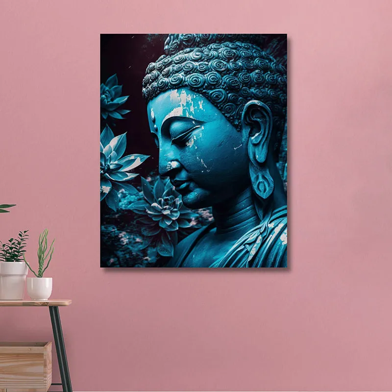 Neela Budha Wall Painting media 4