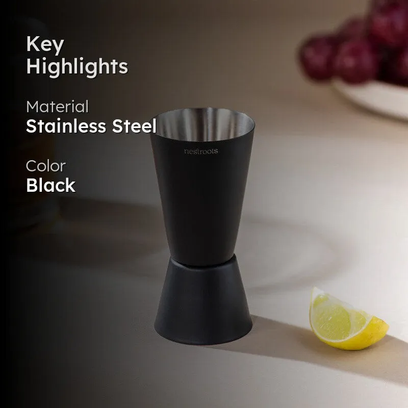 Obsidian Alchemy Stainless Steel Jigger - 30 ML/60 ML media 2