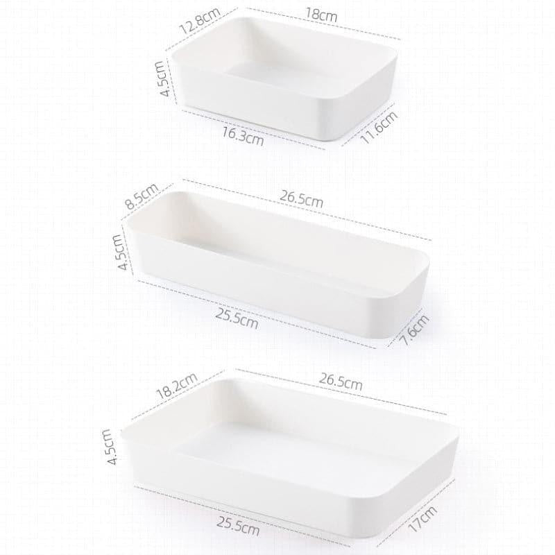 Hiba Polypropylene Storage Tray - Set Of Three media 5