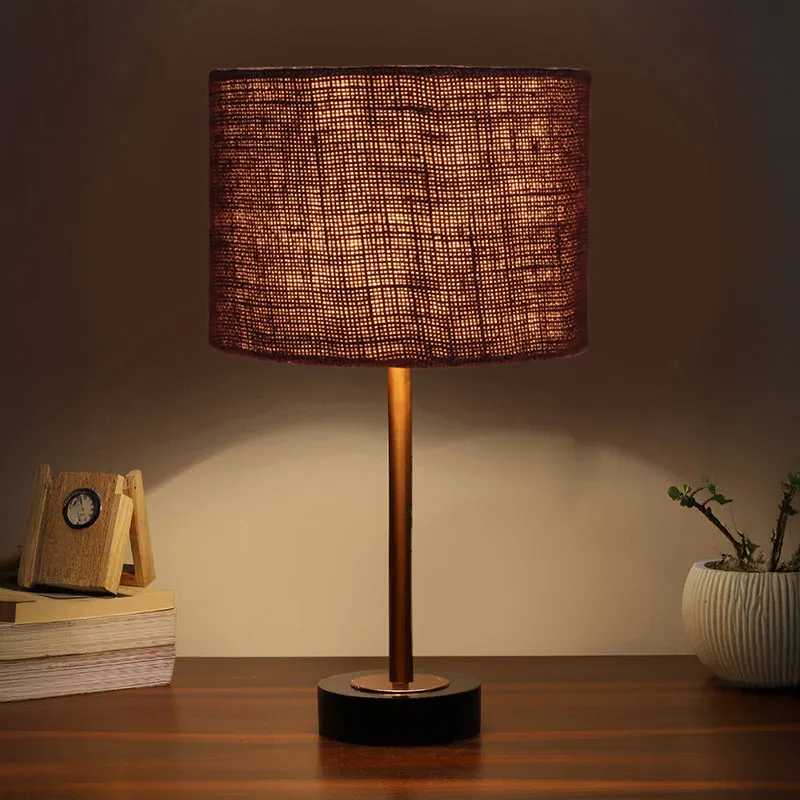 Sienna I Rodin Wooden Table Lamp - Brown,Copper,Black media 1