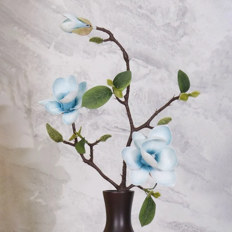 Elegant Magnolia Flower Stick For Modern Spaces - Blue media 4
