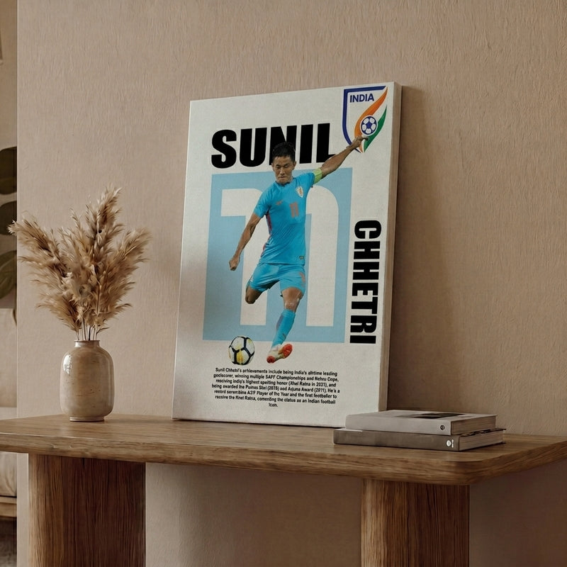 Sunil Chhetri Canvas Wall Art