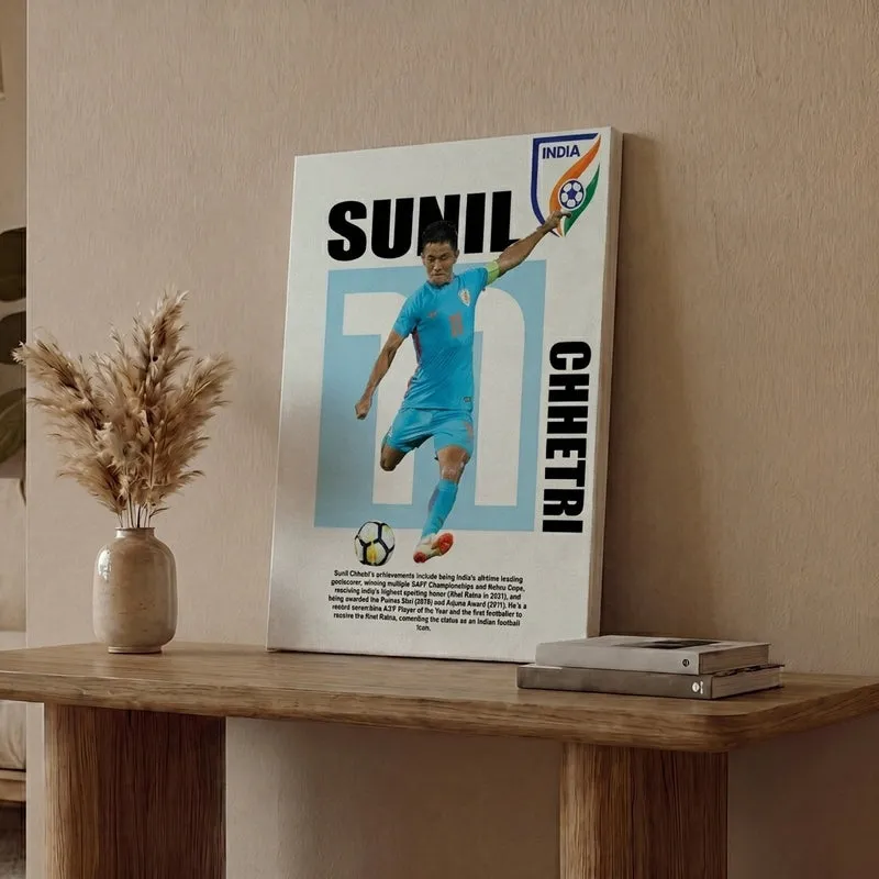 Sunil Chhetri Canvas Wall Art media 1