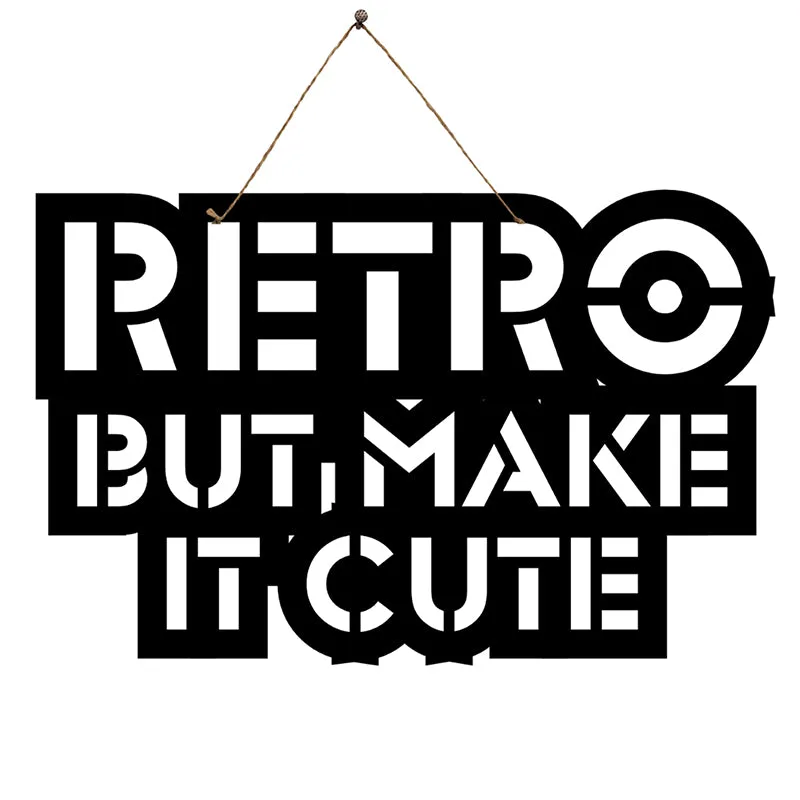 Retro But Cute Mild Steel Wall Accent media 3