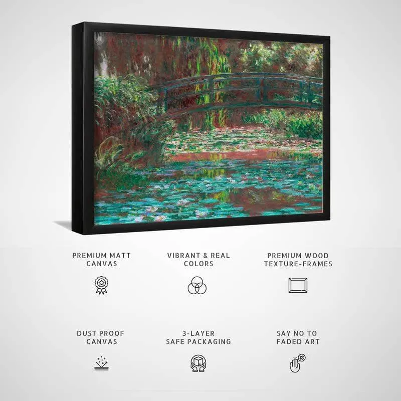 Water Lily Pond By Claude Monet - Black Frame media 3