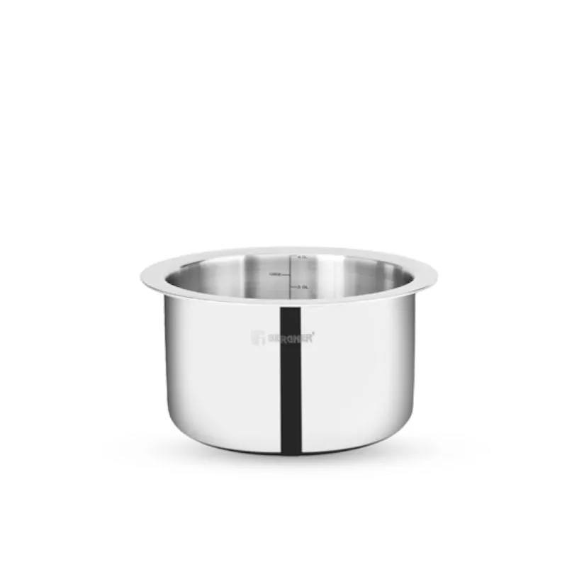Bergner Tri ply Pateela With Lid - 1300 mL/6 inches media 8