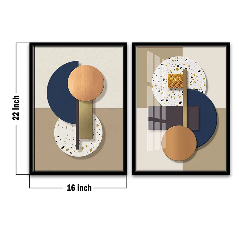 Circular Geometry Wall Art - Set Of Two media 4