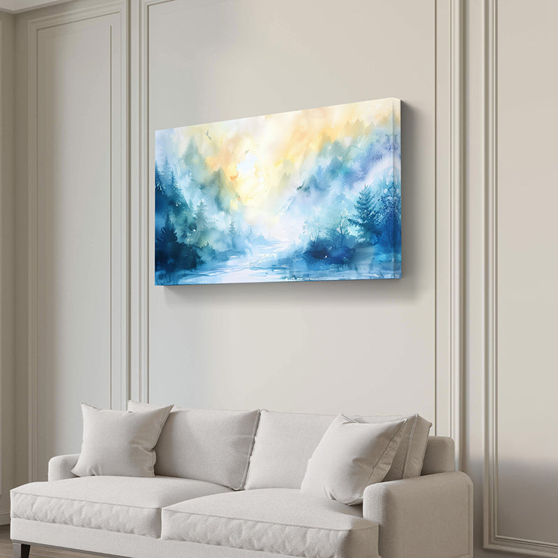 Azure Aura Wall Painting