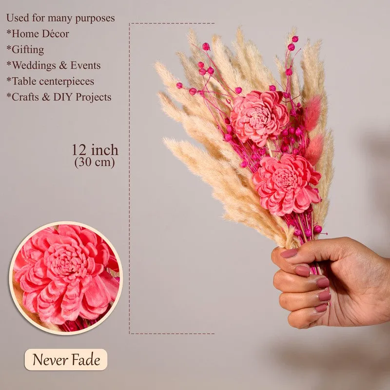 Hand of Bloom Vase with Flowers - White media 7