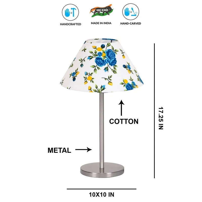Noctra Velor Floral Table Lamp - Multicolor media 8