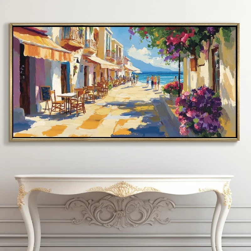 Bougainvillea Canvas Wall Painting With Frame media 5
