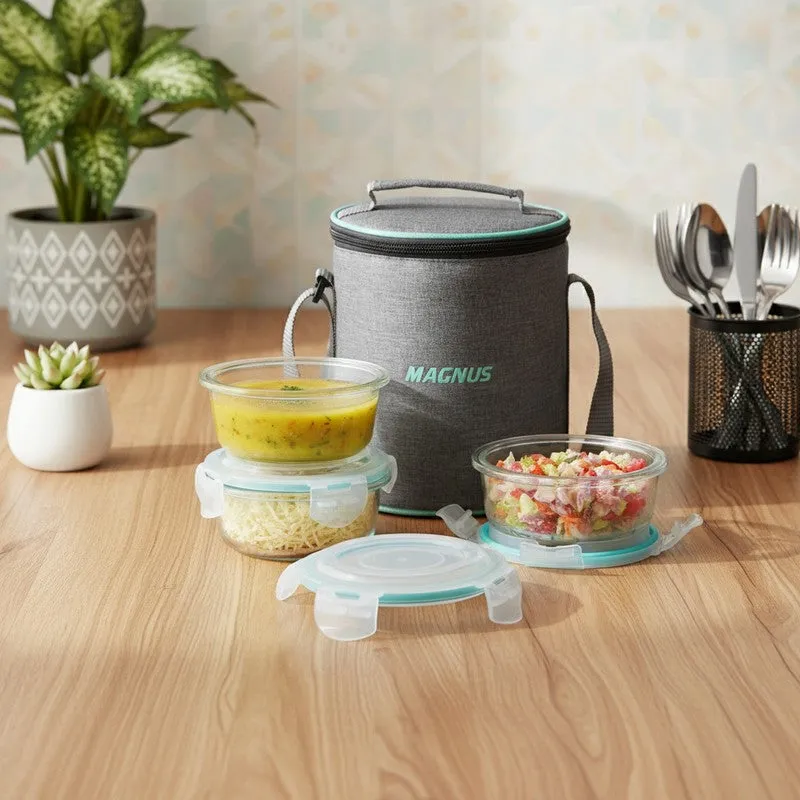 Velrix Daily Lunch Box with Lunch Bag - Four Piece Set media 1