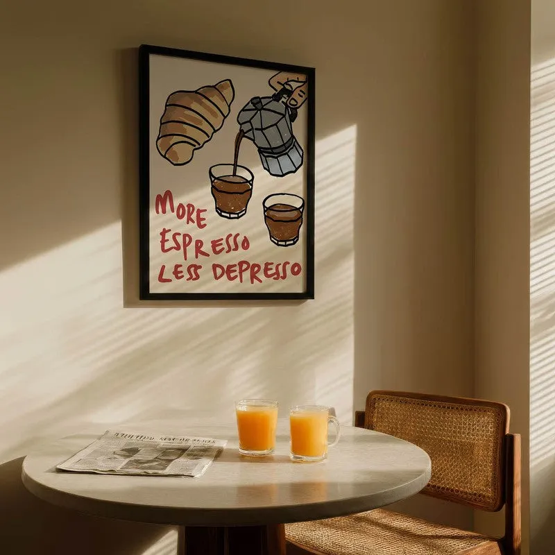 Coffee Craft Archival Canvas Wall Art - Black media 5