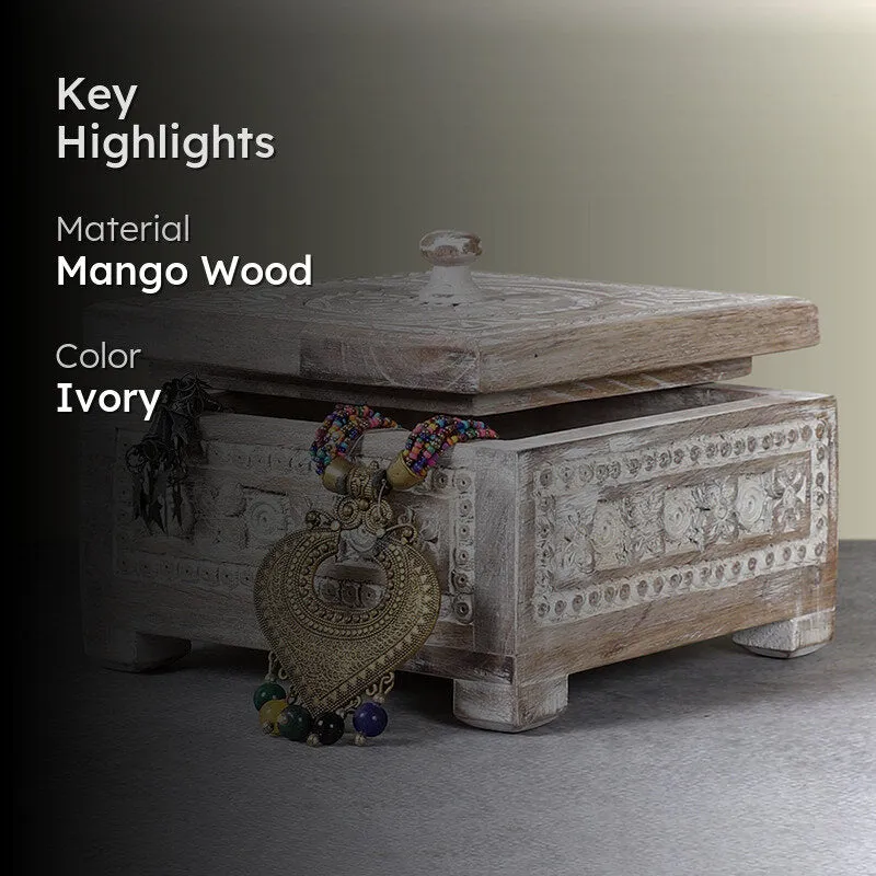 Klyra Mango Wood Dry Fruit Container media 2