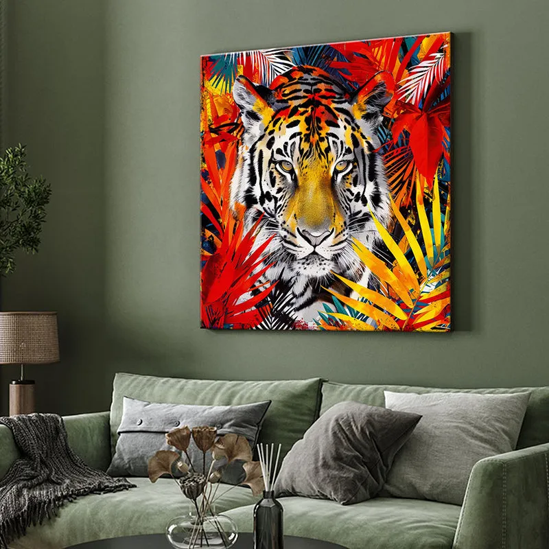 Wild Tiger Wall Painting media 4