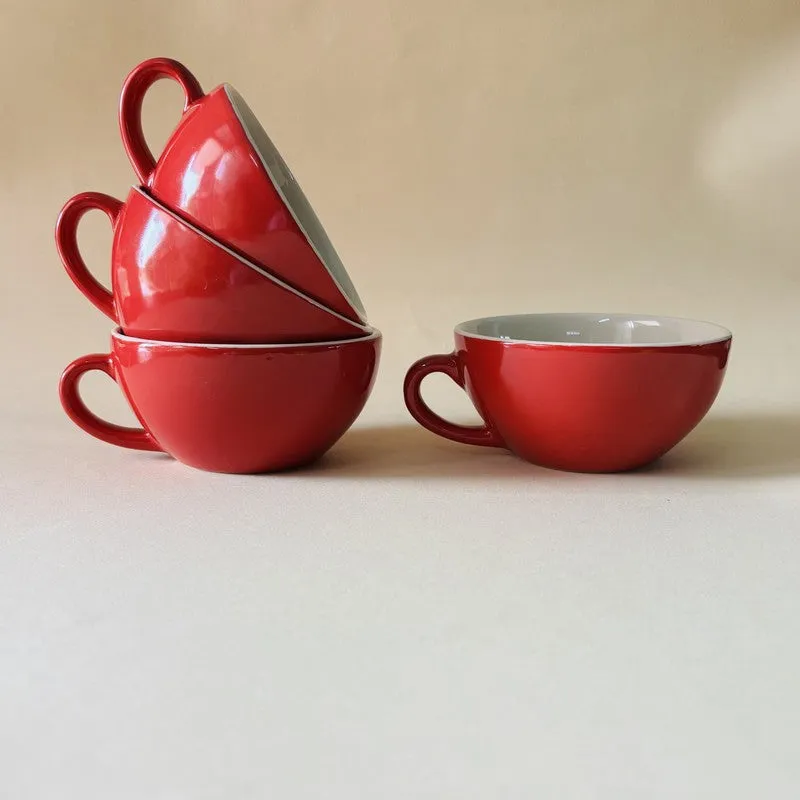 Classic Ceramic Tea Cup (240 mL Each) - Set Of Four media 5