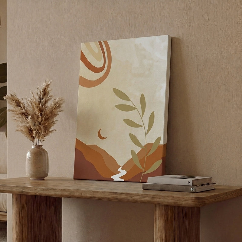 Pastel Path Cotton Canvas Wall Painting