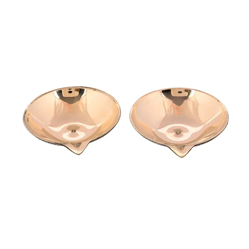 Sanecha Brass Diya - Set Of Four media 4