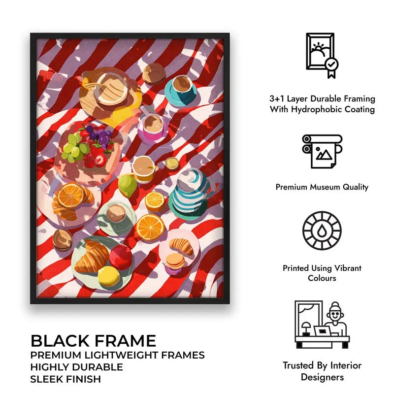 Fresh Fiesta Canvas Wall Painting - Black Frame media 9