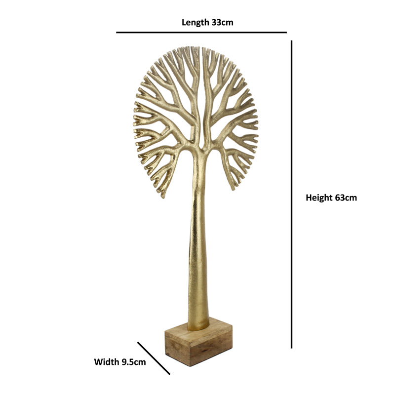 Masai Agna Tree Showpiece - Gold media 5