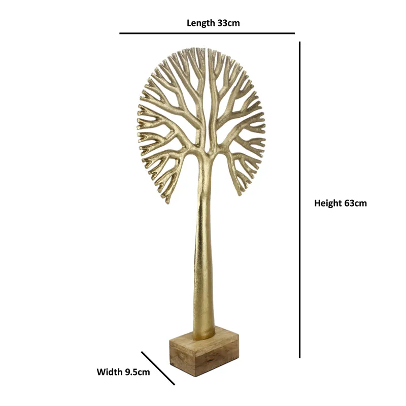 Masai Agna Tree Showpiece - Gold media 5