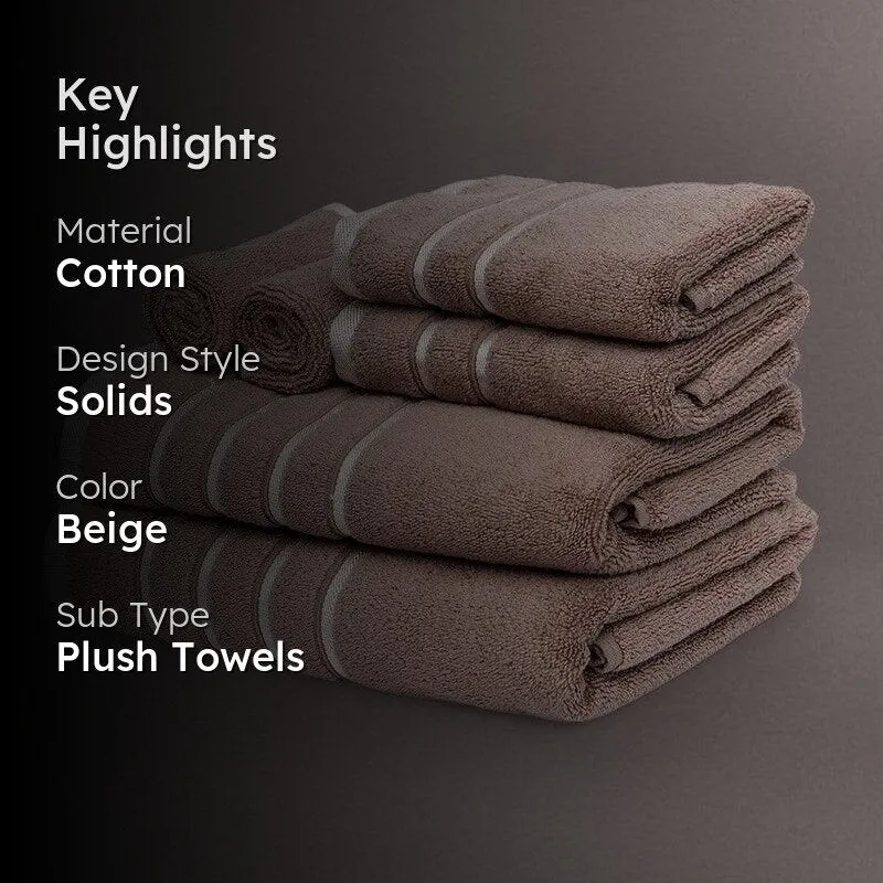 Beige Oh-so-soft Towel (Six Piece Set) media 2
