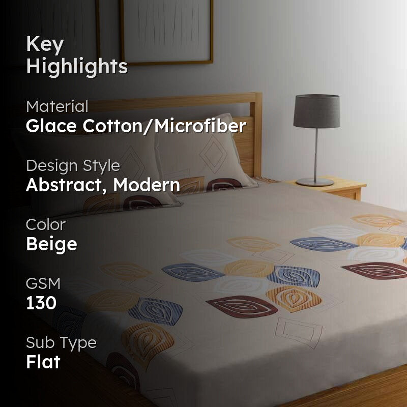 Posie Printed Microfiber Bedsheet  - 130 GSM media 2
