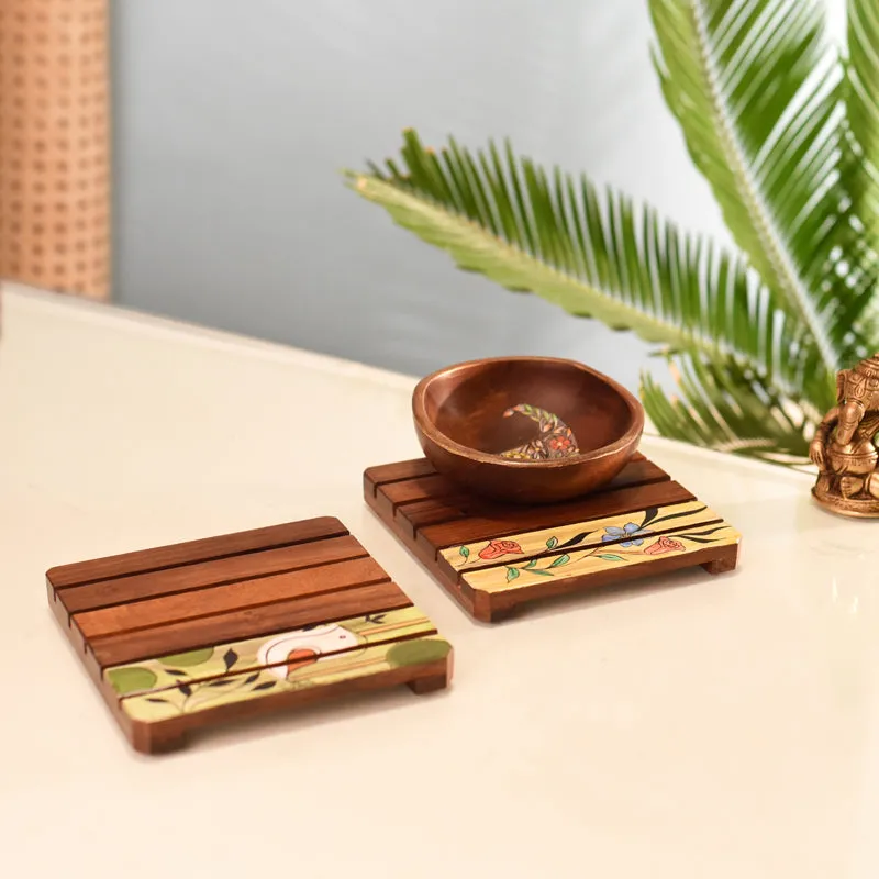 Ethnik Art Wood Coaster - Set Of Two media 3