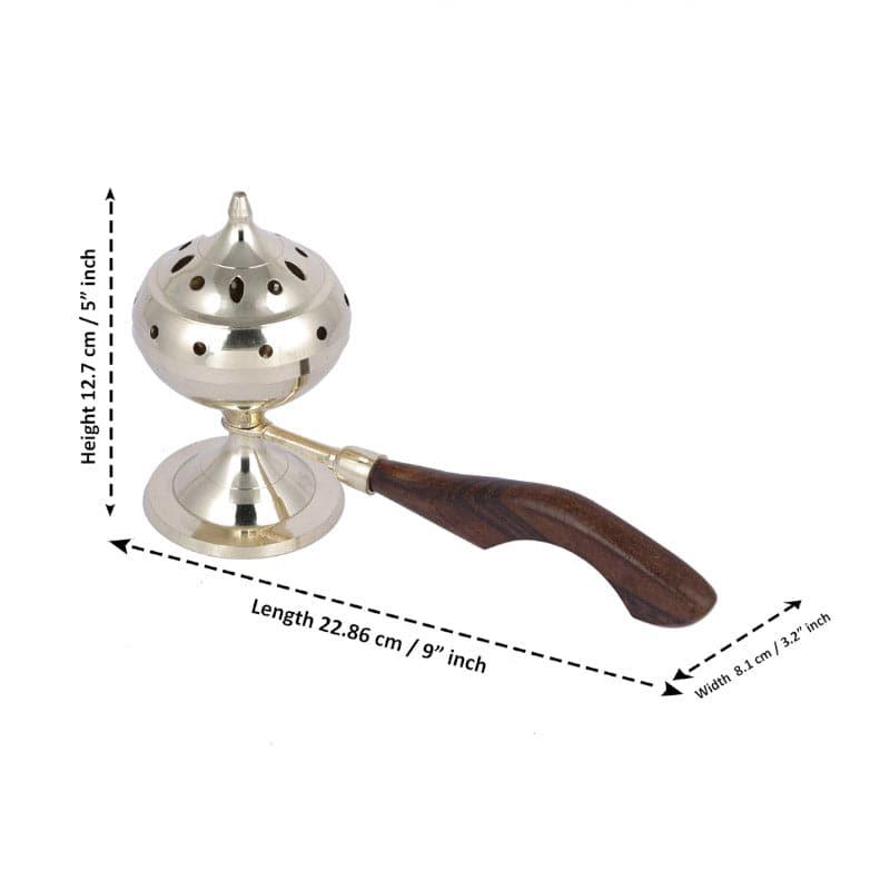 Brass Kera Loban Dhoop Holder media 4