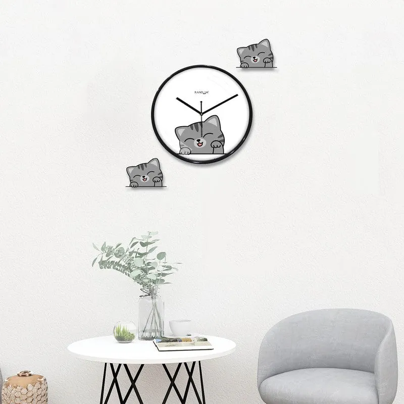 Luna Paws Wall Clock media 4