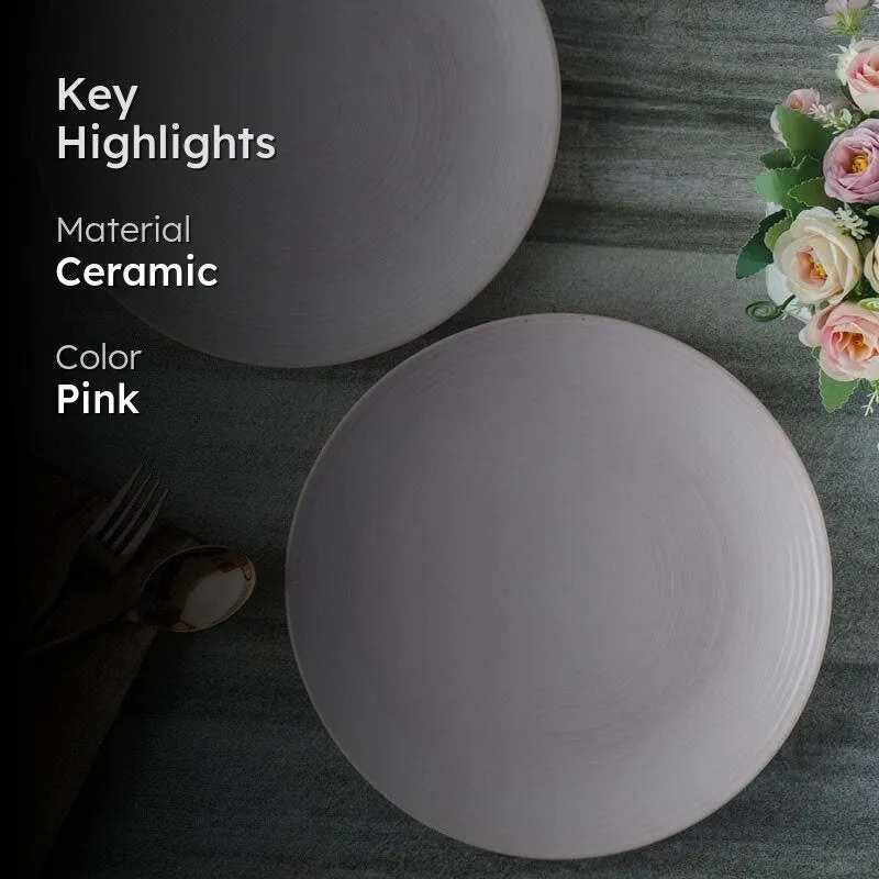 Keziah Pink Dinner Plates - Set Of Two media 2