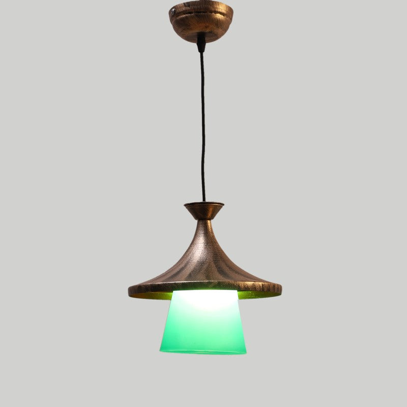 Emerald Glow PVC Ceiling Lamp media 4