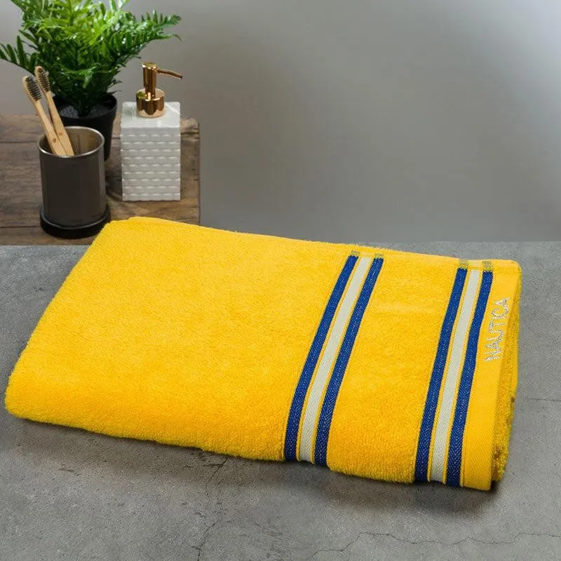 Nautica Dove Dual Down Cotton Bath Towel - Yellow media 1