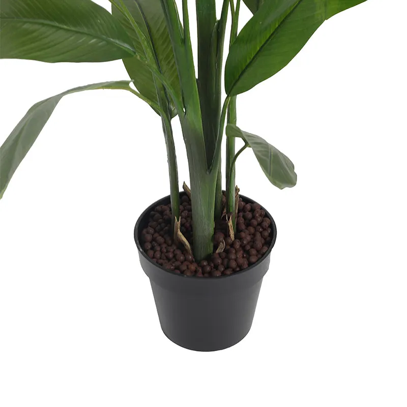Stem-sational Artificial Plant With Black Plastic Pot - 4 Feet media 4