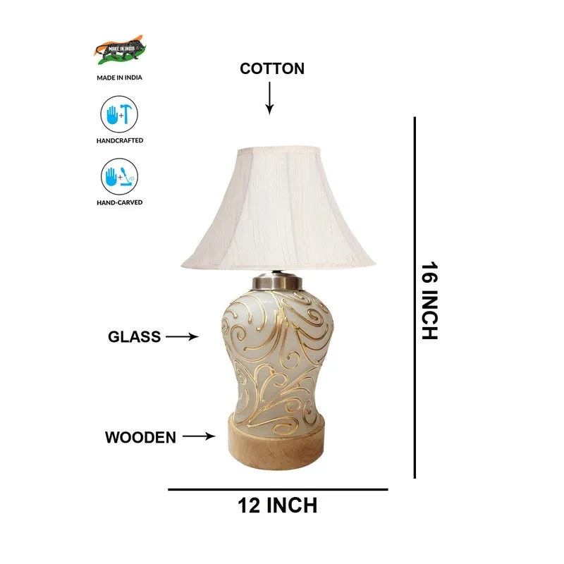 Lumithra Wooden Table Lamp - OffWhite media 7