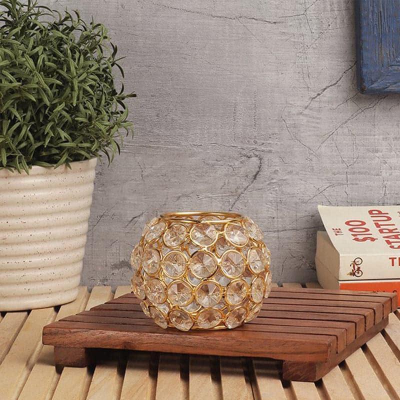 Crystal Close Tealight Candle Holder - Set Of Two media 3