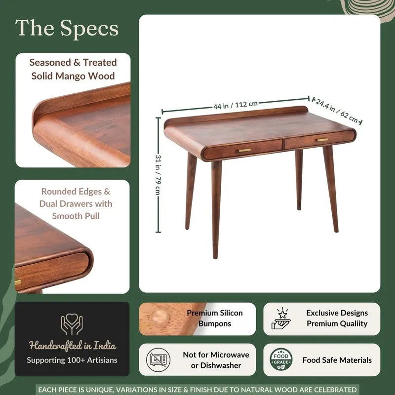 Elan Brown Wooden Table media 9