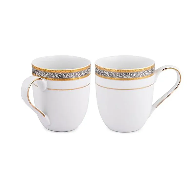 Comfort Sip Porcelain Coffee Mug (300 mL Each) - Set Of Two media 3