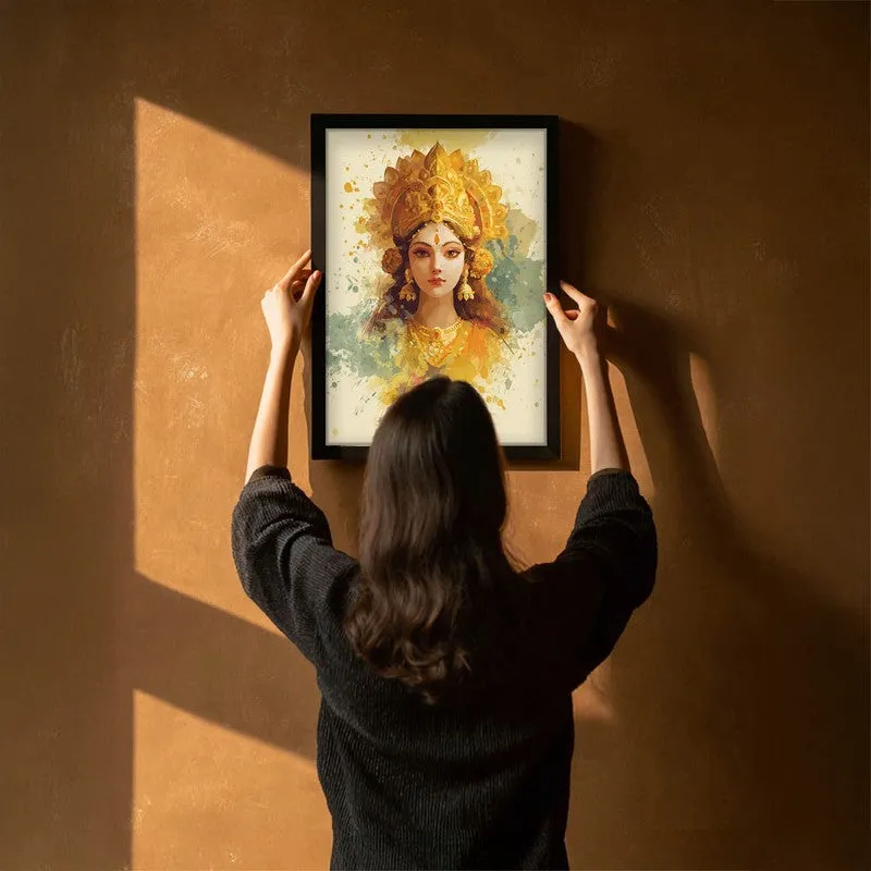Soothing Aura Maa Durga Archival Paper Wall Art media 6