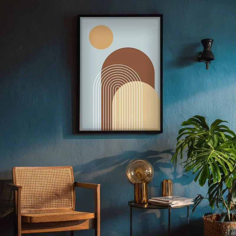 Rhythm Lines Canvas Wall Painting With Black Frame media 8