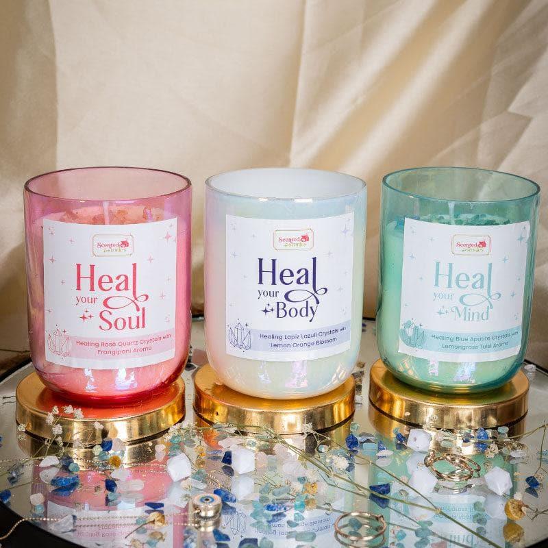 Lapis Lazuli Crystal Soy Wax Scented Candle media 5