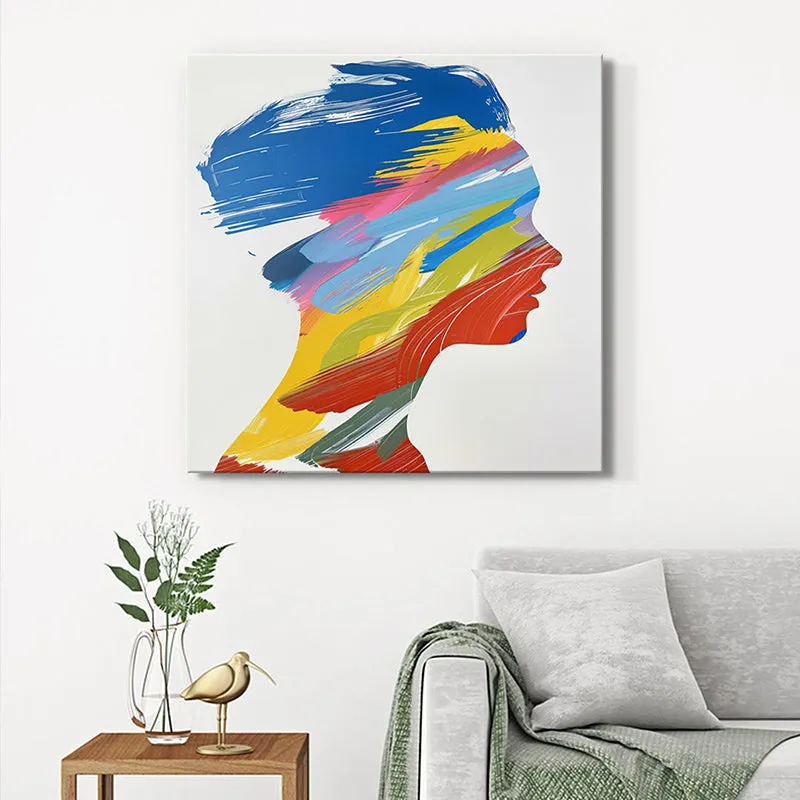 Woman Of Colors Wall Painting media 1