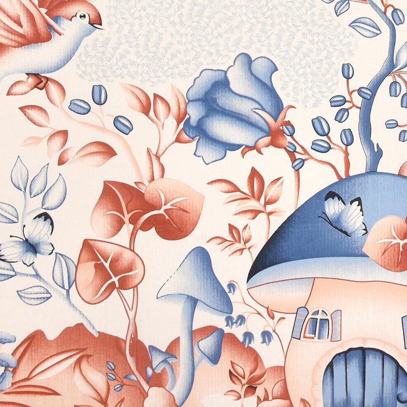 Forest Fairytale Kids Cotton  Bedsheet (Peach) - 140 TC media 3