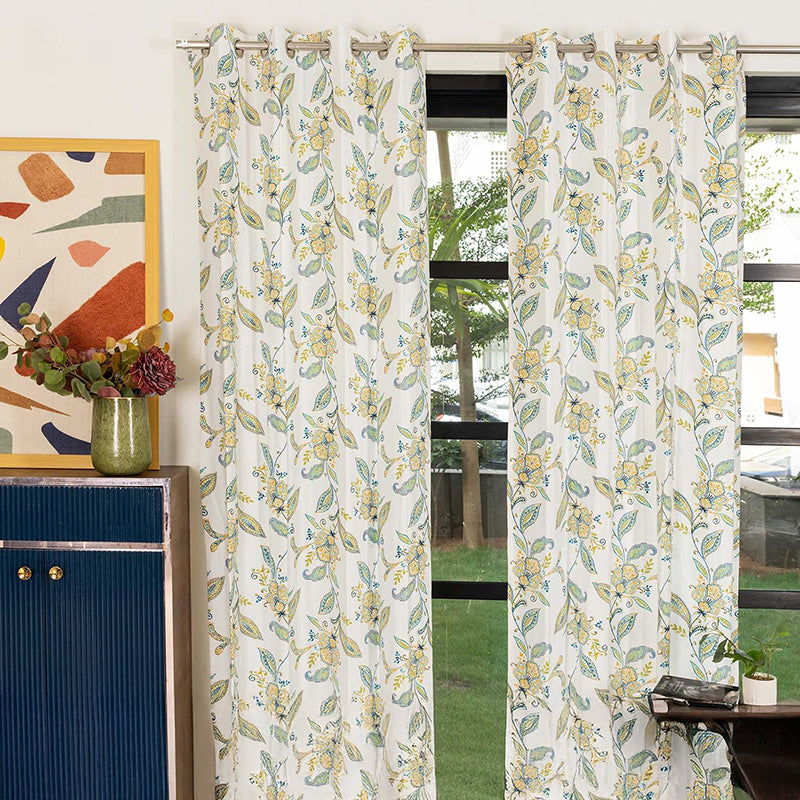 Urban Space Lilae Curtain (Multicolor) - Set Of Two media 2