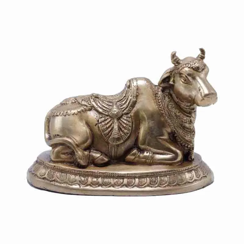 Nandideva Brass Statue media 1
