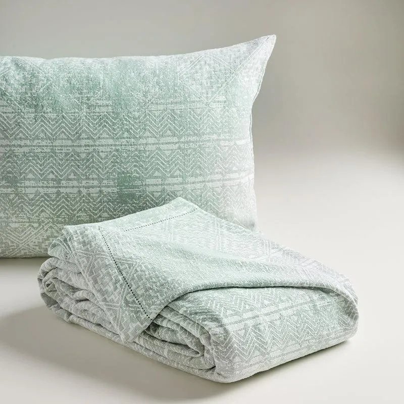 Nordic Calm Bed Cover - Sage Green media 3