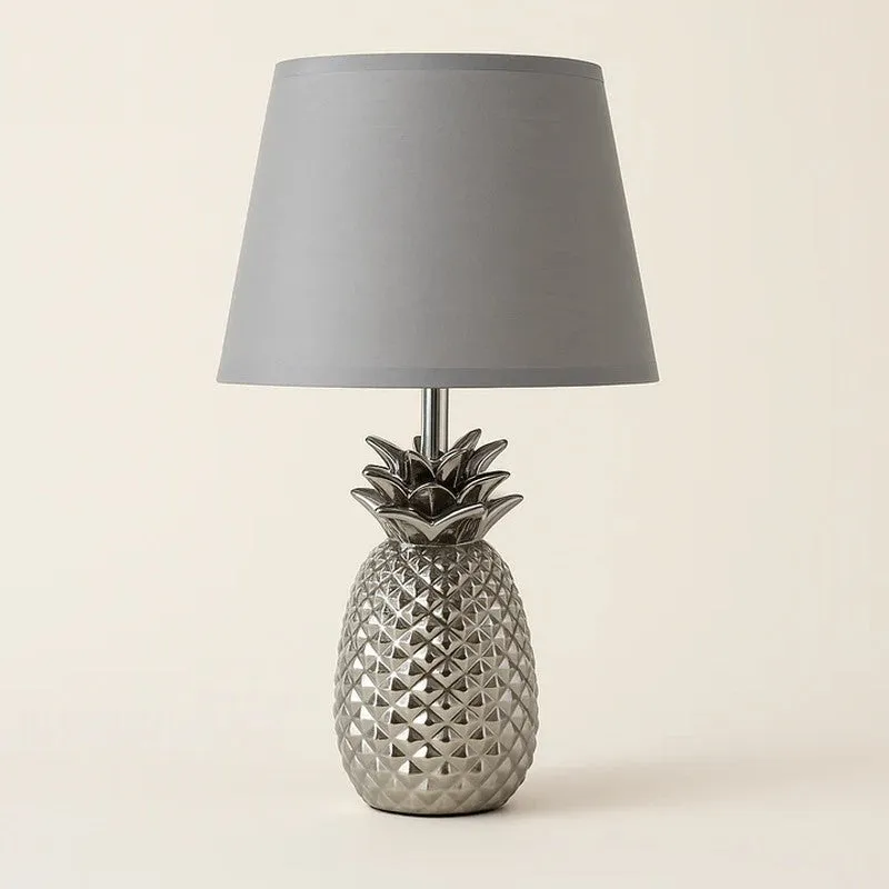 Bronzelle Metal Table Lamp - Grey media 5