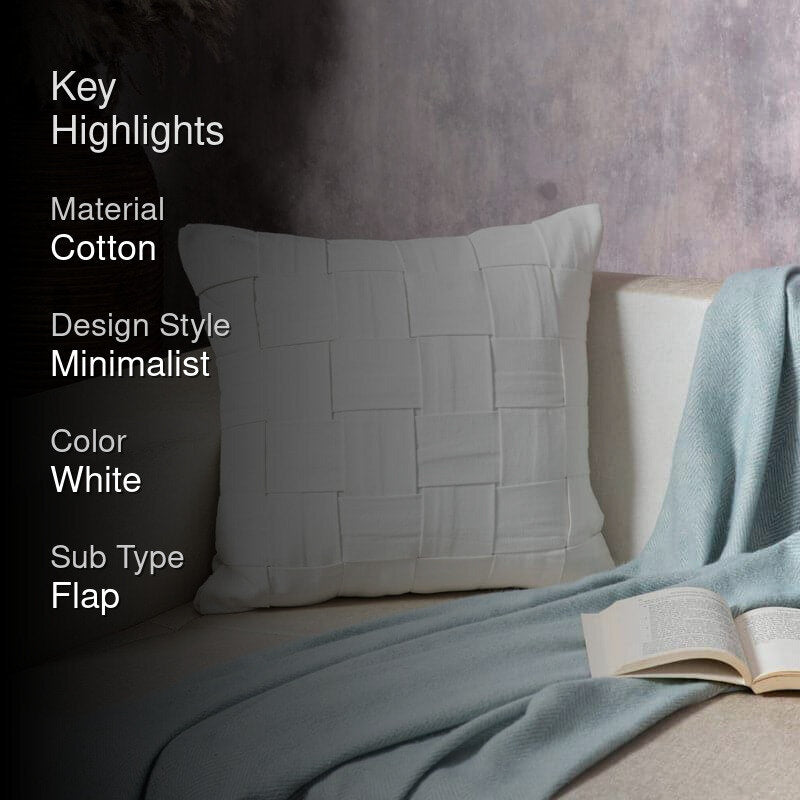 Streevo Bliss Cushion Cover - White media 2